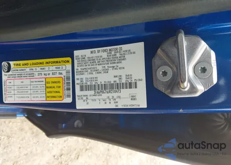 2018 Ford Fusion S z USA, uszkodzony, nr VIN 3FA6P0G76JR210473